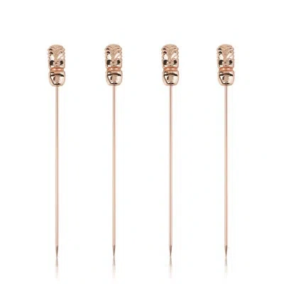 Viski Pacific Tiki Cocktail Picks In Copper