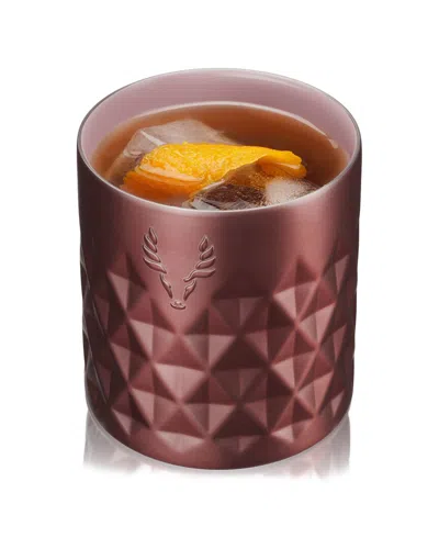 Viski Paragon Stainless Steel Rocks Tumbler In Pink