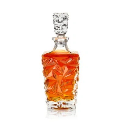 Viski Prism Crystal Whiskey Decanter In Clear