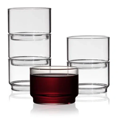 VISKI VISKI RAYE CRYSTAL BODEGA GLASSES SET OF 6
