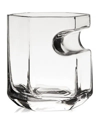 Viski Raye Crystal Cigar Glass In Transparent