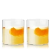 Viski Raye Crystal Element Tumblers Set Of 2 In Clear