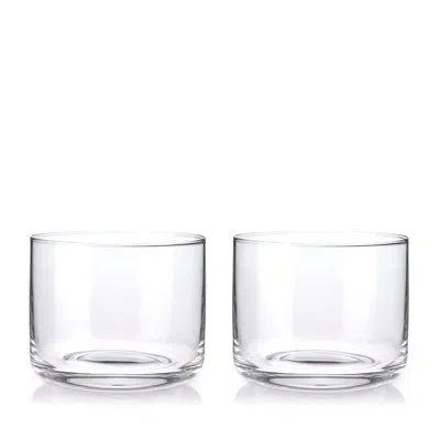Viski Raye Crystal Negroni Glasses In Clear