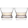 Viski Raye Crystal Tequila Tasting Glasses Set Of 2 In Clear