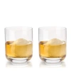 Viski Raye Crystal Whiskey Tumblers Set Of 2 In Clear