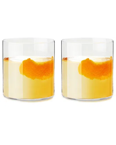 Viski Raye Element Crystal Rocks Glasses In Transparent
