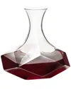 Viski Raye Faceted Crystal Decanter