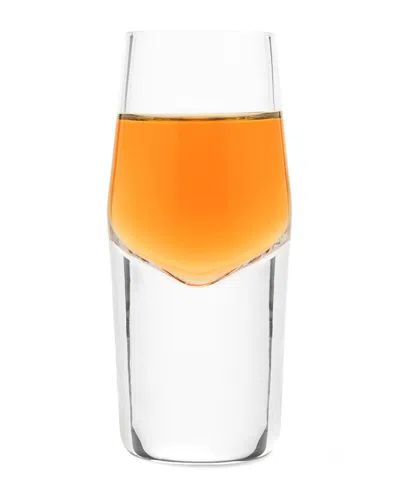 Viski Raye Set Of 2 Heavyweight Crystal Shot Glasses