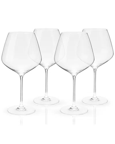VISKI VISKI RESERVE INEZ CRYSTAL BURGUNDY GLASSES