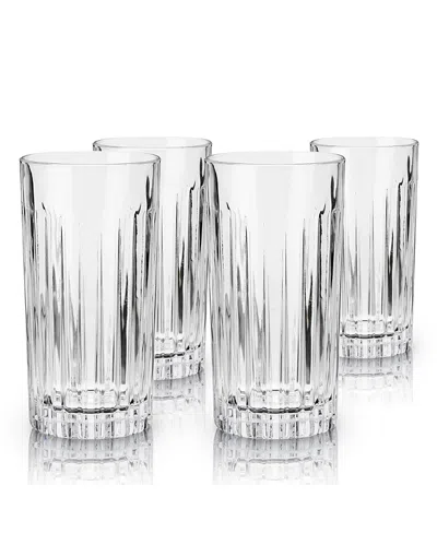 VISKI RESERVE MILO CRYSTAL HIGHBALL GLASSES, SET OF 4