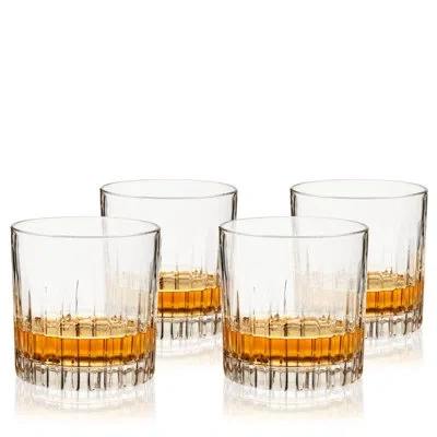 Viski Reserve Milo Crystal Neat Glasses In Clear