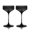 Viski Reserve Nouveau Crystal Coupes In Black