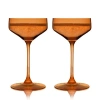 Viski Reserve Nouveau Crystal Coupes In Orange