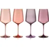 Viski Reserve Nouveau Crystal Wine Glasses Set Of 4 In Multi