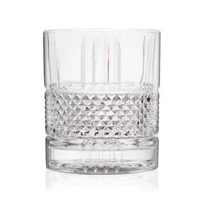 Viski Revolve Crystal Rocks Glass In Clear
