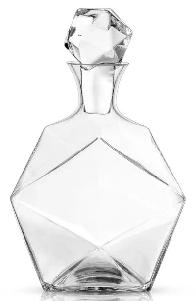 Viski Seneca Faceted Crystal Liquor Decanter In Transparent