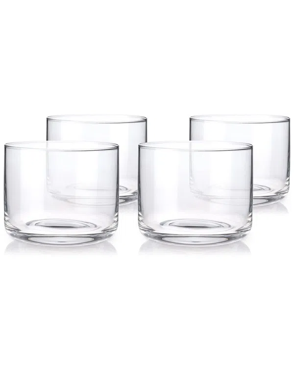 Viski Crystal Negroni Tumblers Set van 2, loodvrij premium kristalglas, stijlvolle Lowball cocktailglazen, cocktailglas cadeauset, 8 oz (237ml