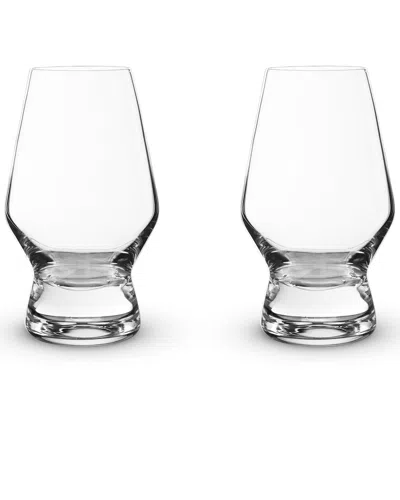 Viski Set Of 2 Raye Crystal Scotch Glasses