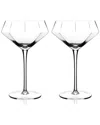 Viski Set Of 2 Seneca Diamond Martini Glasses