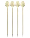 Viski Set Of 4 Art Deco Cocktail Picks