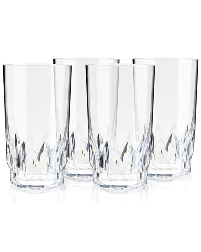 VISKI VISKI SHATTERPROOF ACRYLIC HIGHBALL TUMBLERS