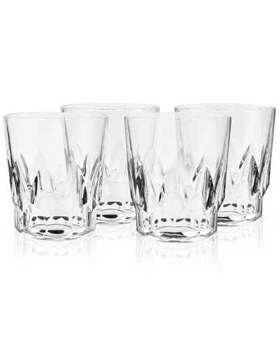 Viski Shatterproof Acrylic Rocks Tumblers In Transparent