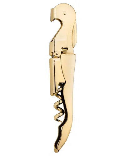 Viski Signature Double Hinged Corkscrew In Gold