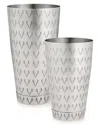 Viski Stainless Shaker Tin Set In Silver
