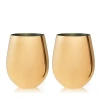 Viski Stemless Wine Glasses Set Of 2 In Belmont