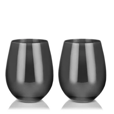 Viski Stemless Wine Glasses Set Of 2 In Warren
