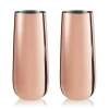 Viski Summit Stemless Copper Champagne Flutes In Copper