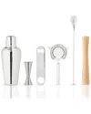 Viski Travel Bar Tools Kit In Brown