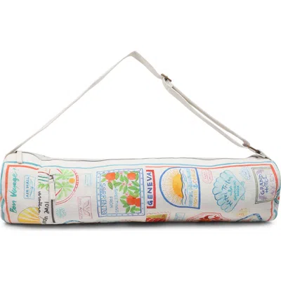 Vismaya Bon Voyage Yoga Mat Bag In White