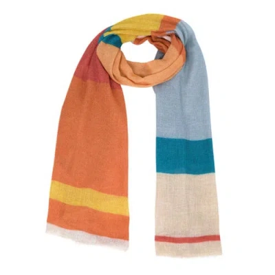 Vismaya Boundless Colorblock Scarf In Multi