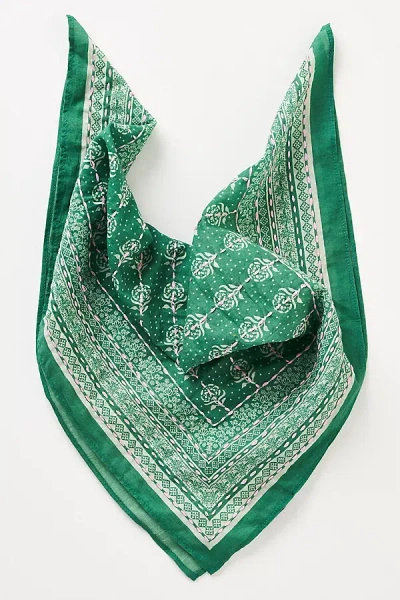 Vismaya Floral Block Print Scarf