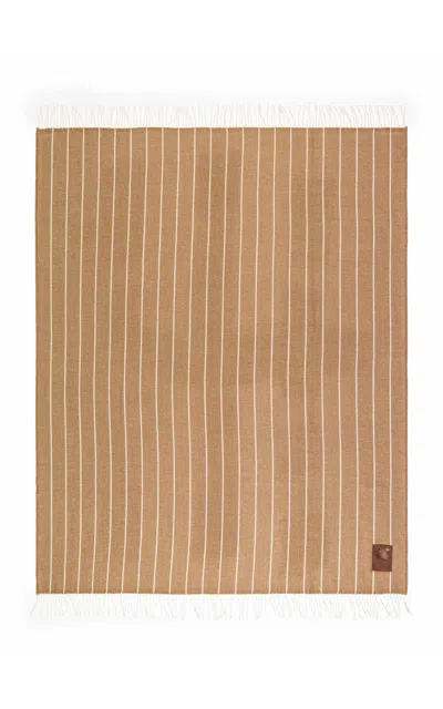 Viso Project Baby Alpaca Blanket In Brown