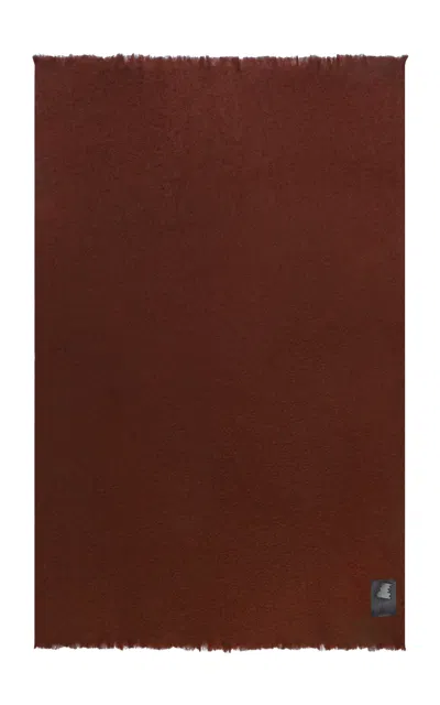 Viso Project Mohair Blanket In Burgundy