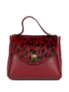 Visonà Animal-print Tote Bag In Red