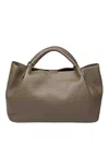 Visonà Mia Leather Shoulder Bag Moss Green In Green