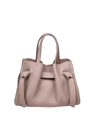 Visonà Handbag Victory In Taupe Leather Color In Brown