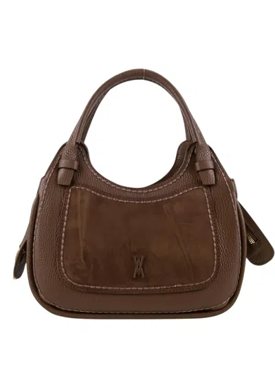 Visonà Brown Suede Bag Visona