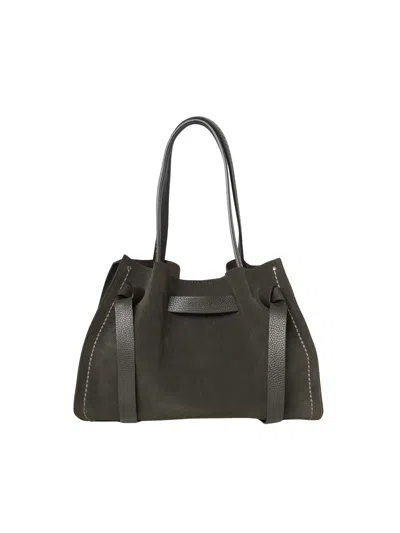 Visonà Camoscio Suede Handbag In Pattern