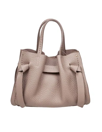 Visonà Visona' Leather Handbag In Brown