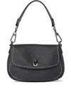 Visonà Leather Shoulder Bag In Black