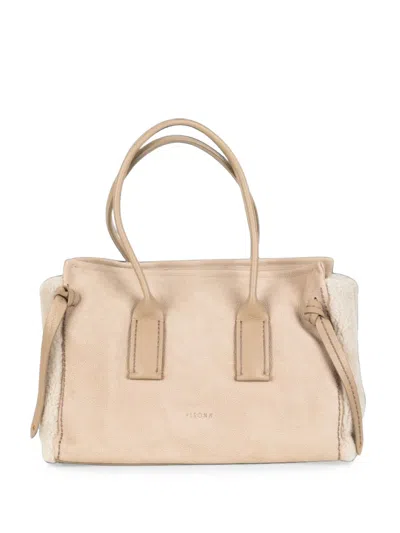Visonà Medium Cortina Stone Tote Bag In Neutral