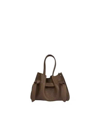 Visonà Vittorina Leather Tote Bag In Pattern