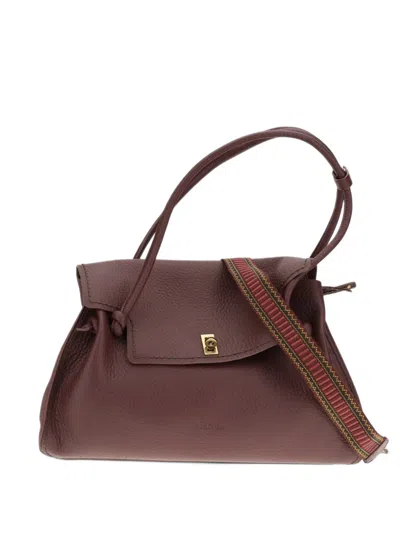 Visonà Queen Grained-leather Tote Bag In White