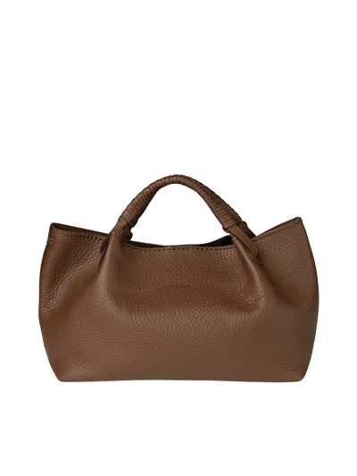 Visonà Visona` Queen Leather Bag In Brown