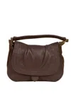 Visonà Sella Gathered Shoulder Bag In Brown