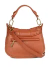 Visonà Sella Pleated-leather Shouder Bag In Orange